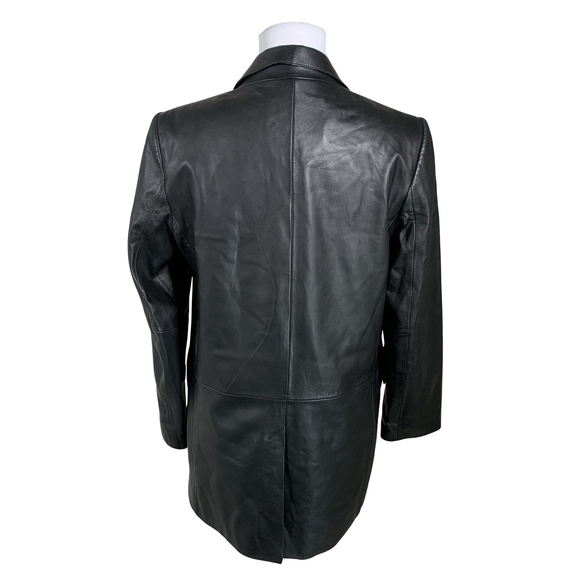 Unisex Massimo Dutti - Nahktagi, suurus 36 - Must (2)