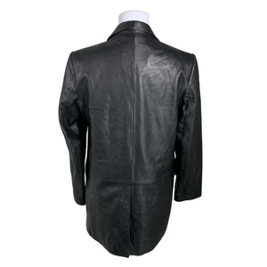 Unisex Massimo Dutti - Nahktagi, suurus 36 - Must (2)