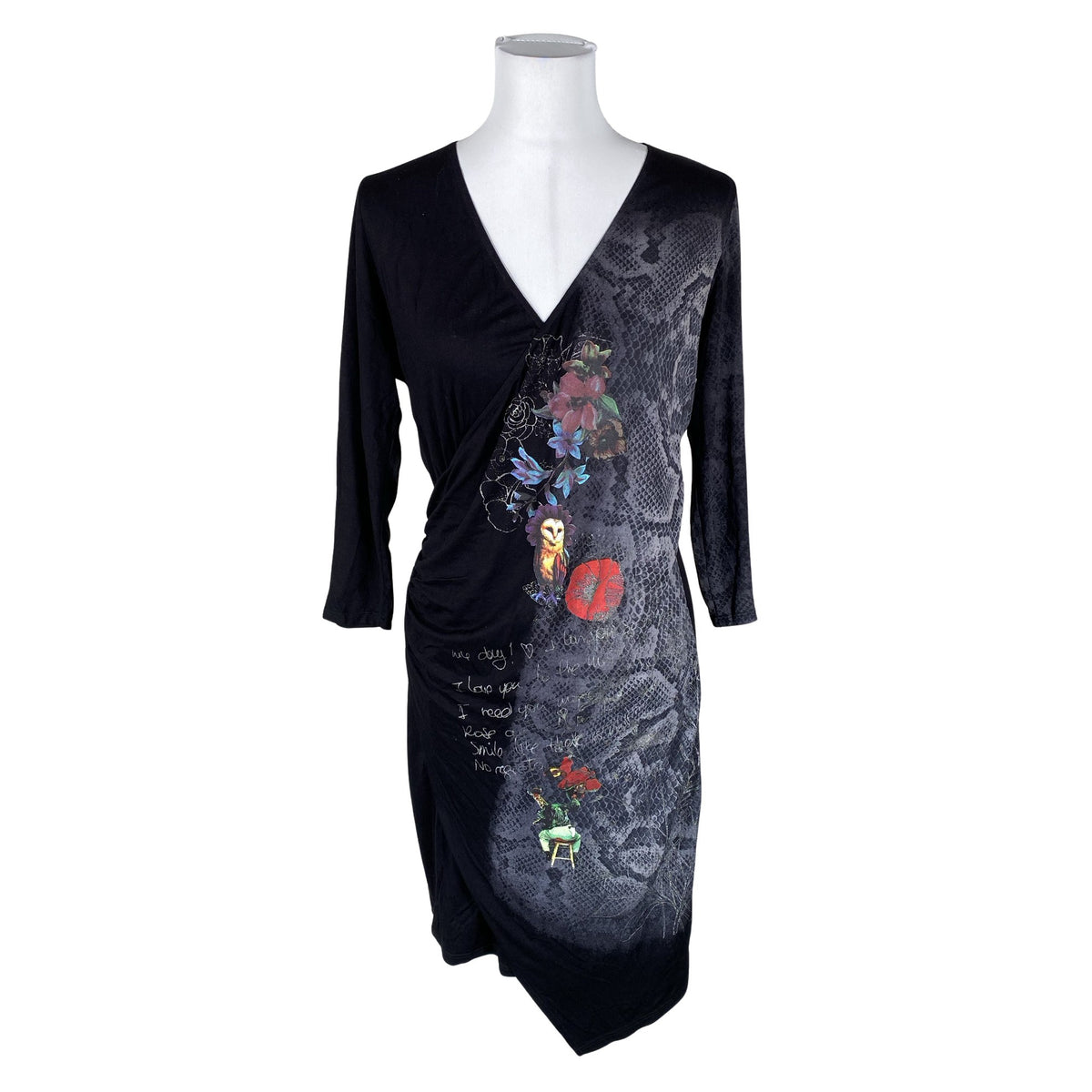 Unisex Desigual - Trikotaažist kleit, suurus 40 - Must (1)