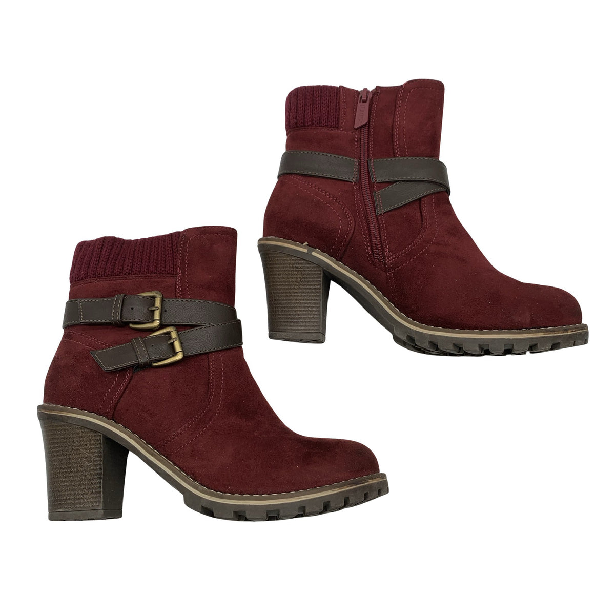 Unisex Jumex - Poolsaapad, suurus 38 - Veinipunane (1)