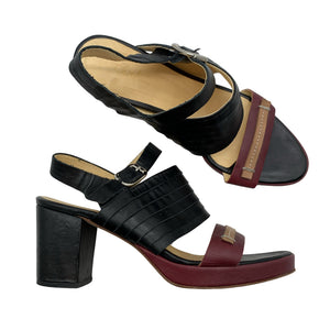 Unisex Berlin - Kontsaga rihmikud, suurus 39 - Must (1)