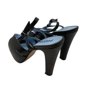 Unisex Studio Pollini - Kontsaga rihmikud, suurus 38 - Must (2)
