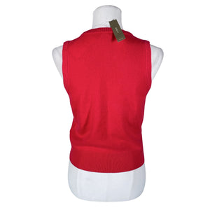 Unisex J.Crew - Kootud vest, suurus 36 - Punane (2)
