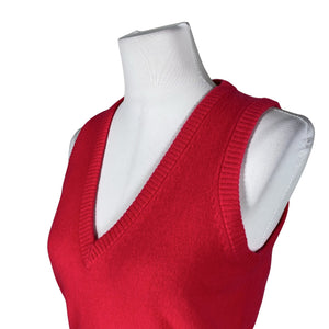Unisex J.Crew - Kootud vest, suurus 36 - Punane (3)