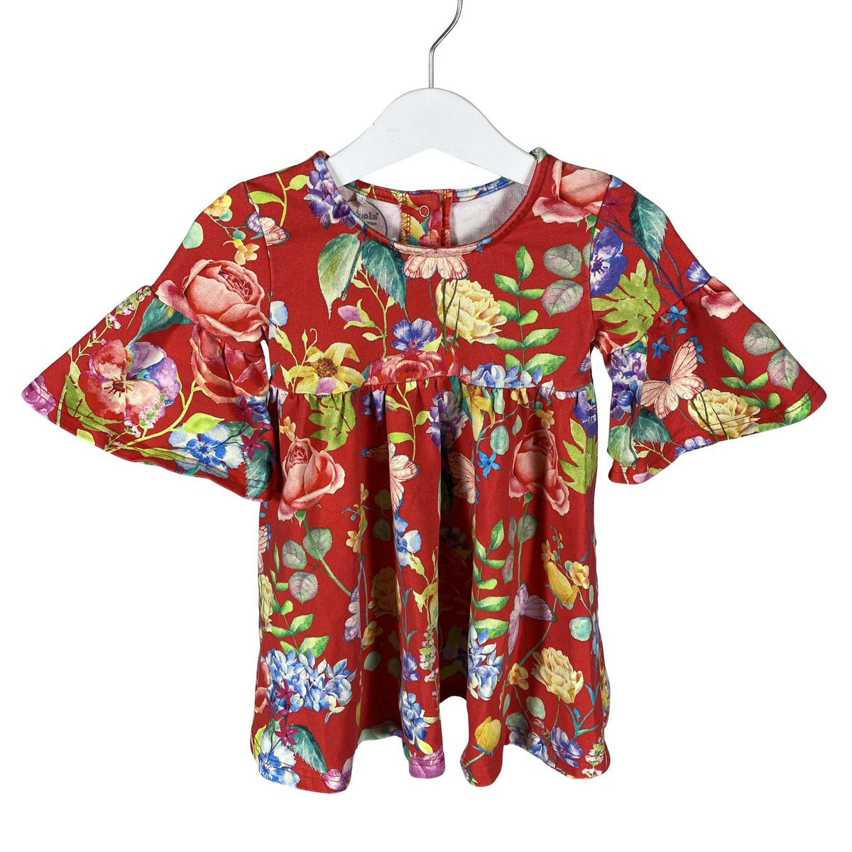 Unisex Metsola - Trikotaažist kleit, suurus 86 - 92 - Punane (1)