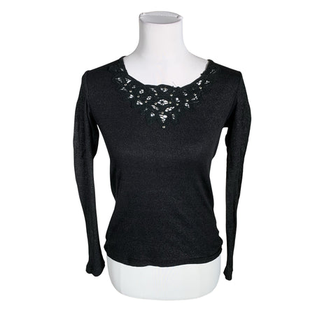 Unisex Fransa - Trikotaažist pluus, suurus 36 - Must ()