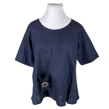 Unisex New Collection - Lühikeste käistega pluus, suurus 42 - Sinine ()
