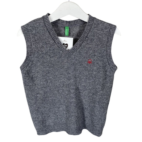 Unisex Benetton - Kootud vest, suurus 104 - 110 - Hall ()