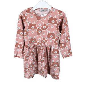 Unisex Marimekko - Trikotaažist kleit, suurus 104 - 110 - Heleroosa (1)