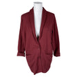 Unisex Nanso - Dressikangast jakk, suurus 38 - Veinipunane ()
