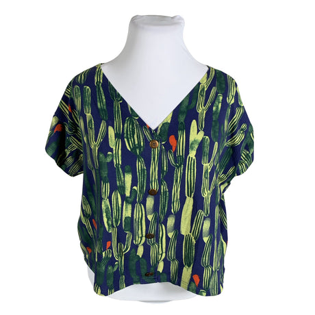 Unisex Aarrelabel - T-särk, suurus 44 - Sinine ()