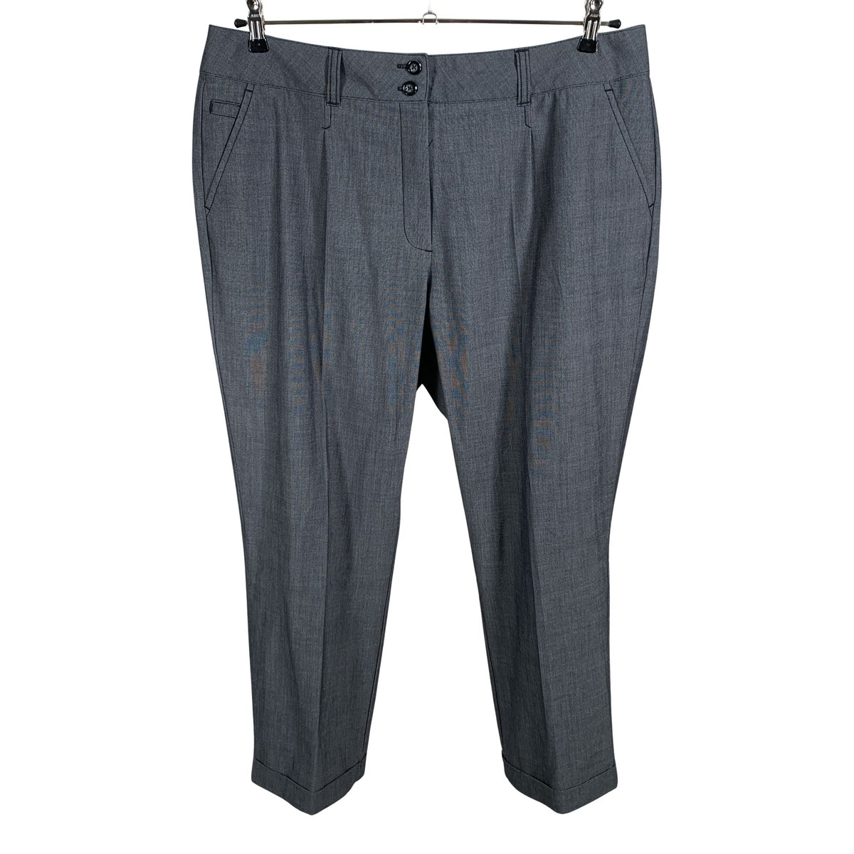 Unisex Ulla Popken - Mittevenivad püksid, suurus 46 - Hall (1)