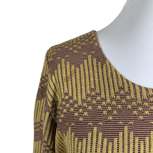 Unisex Kaino - Kootud kleit, suurus 42 - Kollane (2)