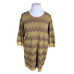 Unisex Kaino - Kootud kleit, suurus 42 - Kollane (1)