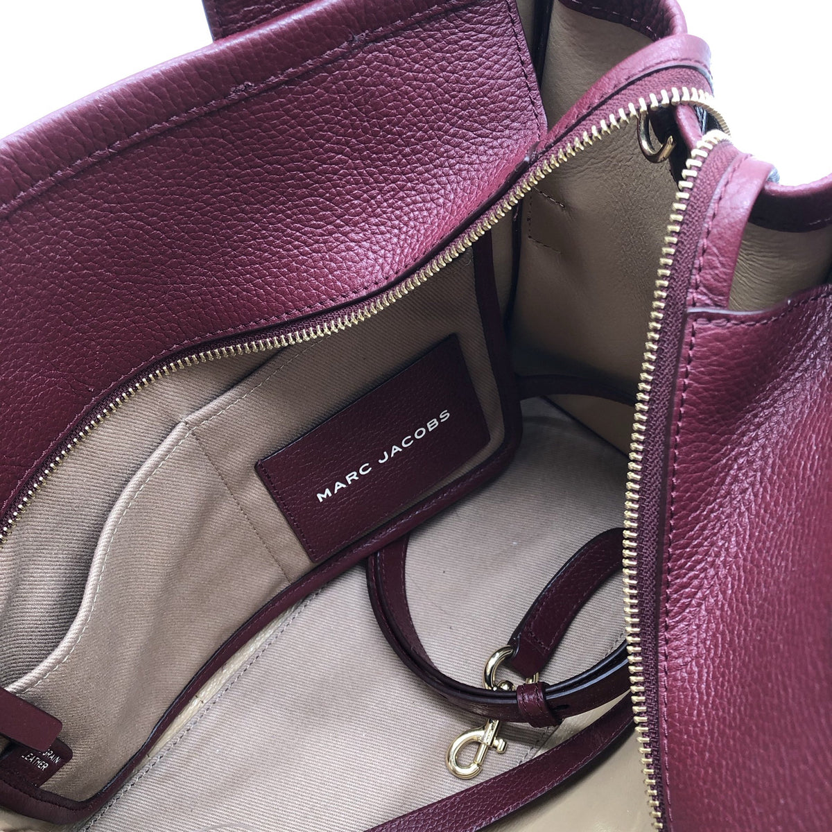 Unisex Marc Jacobs - Käekott, suurus Maxi - Veinipunane (3)