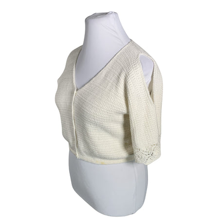 Unisex Benetton - Kardigan, suurus 44 - Valge (2)