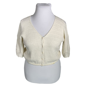 Unisex Benetton - Kardigan, suurus 44 - Valge (1)