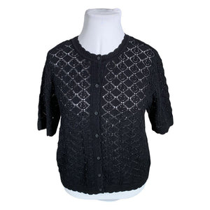 Unisex Selected - Kardigan, suurus 42 - Must (1)