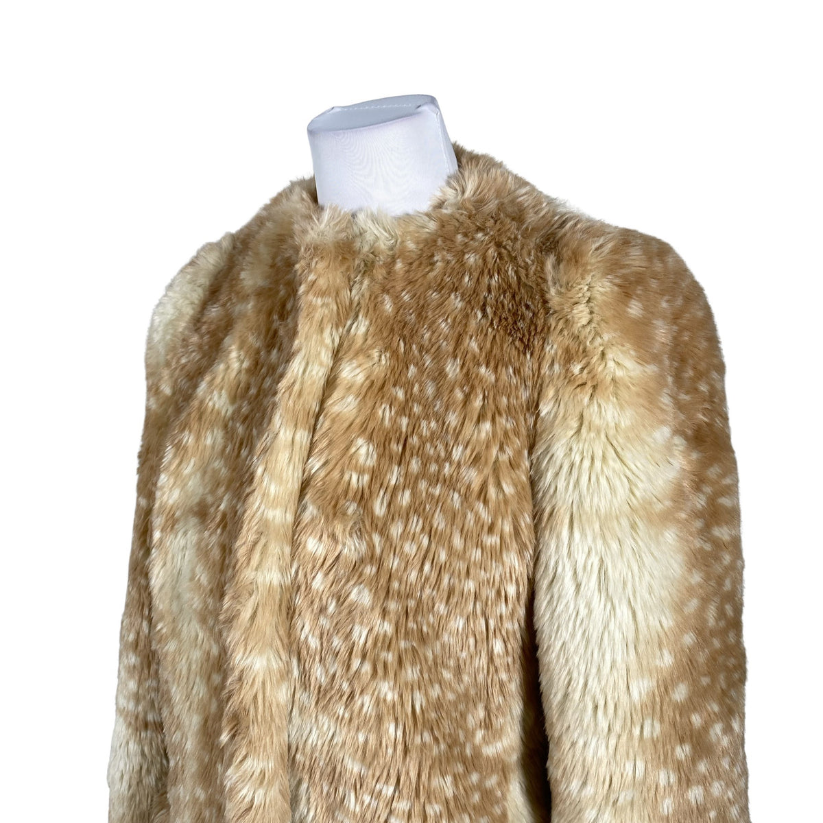 Unisex Miu Miu - Kunstkarusnahast mantel, suurus 38 - Pruun (2)