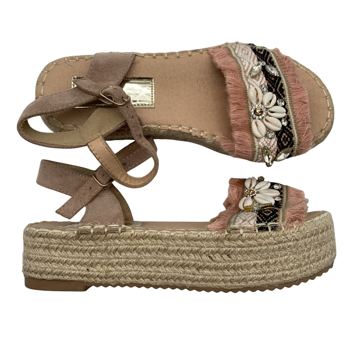 Unisex Ravetti - Rihmikud, suurus 37 - Heleroosa (1)
