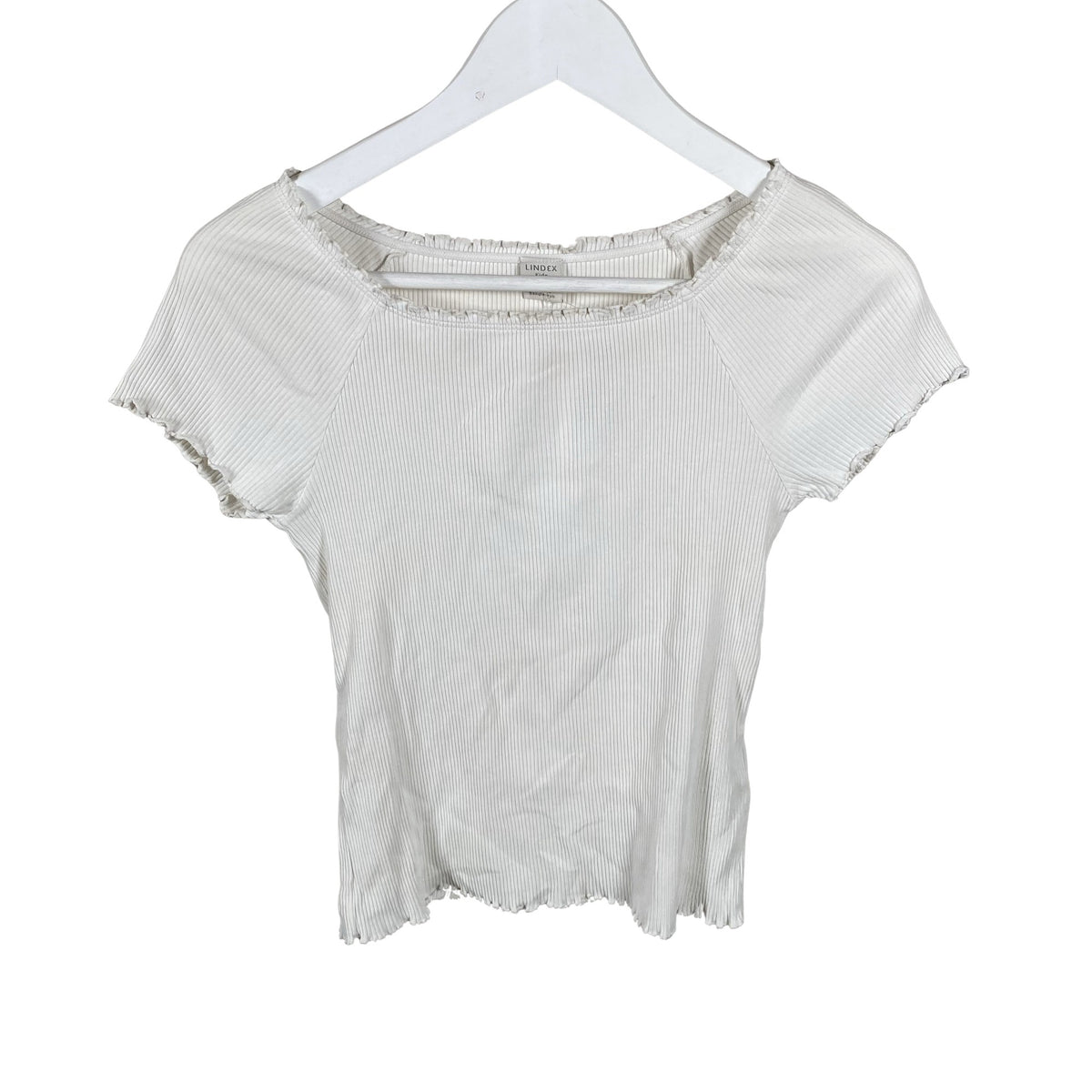 Unisex Lindex - T-särk, suurus 158 - 164 - Valge (1)