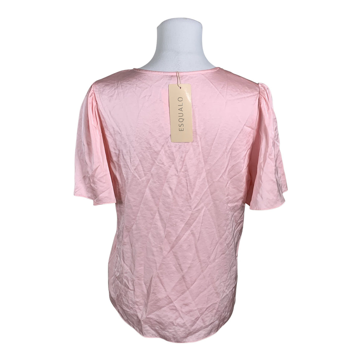Unisex Esqualo - Lühikeste käistega pluus, suurus 36 - Heleroosa (2)
