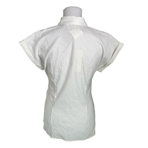 Unisex Milano Italy - Lühikeste käistega pluus, suurus 38 - Valge (3)