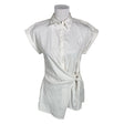 Unisex Milano Italy - Lühikeste käistega pluus, suurus 38 - Valge ()