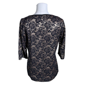 Unisex Voglia - Lühikeste käistega pluus, suurus 40 - Pruun (2)