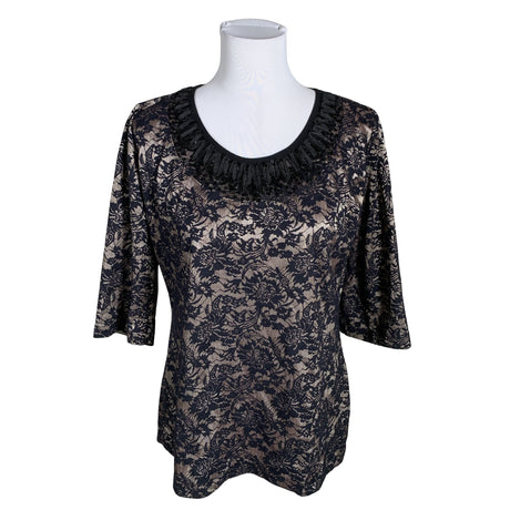 Unisex Voglia - Lühikeste käistega pluus, suurus 40 - Pruun ()