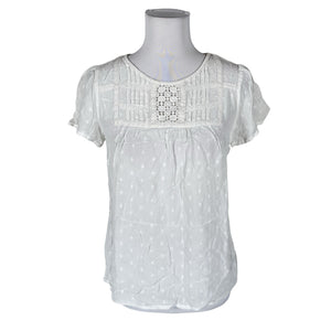 Unisex Monsoon - Lühikeste käistega pluus, suurus 40 - Valge (1)