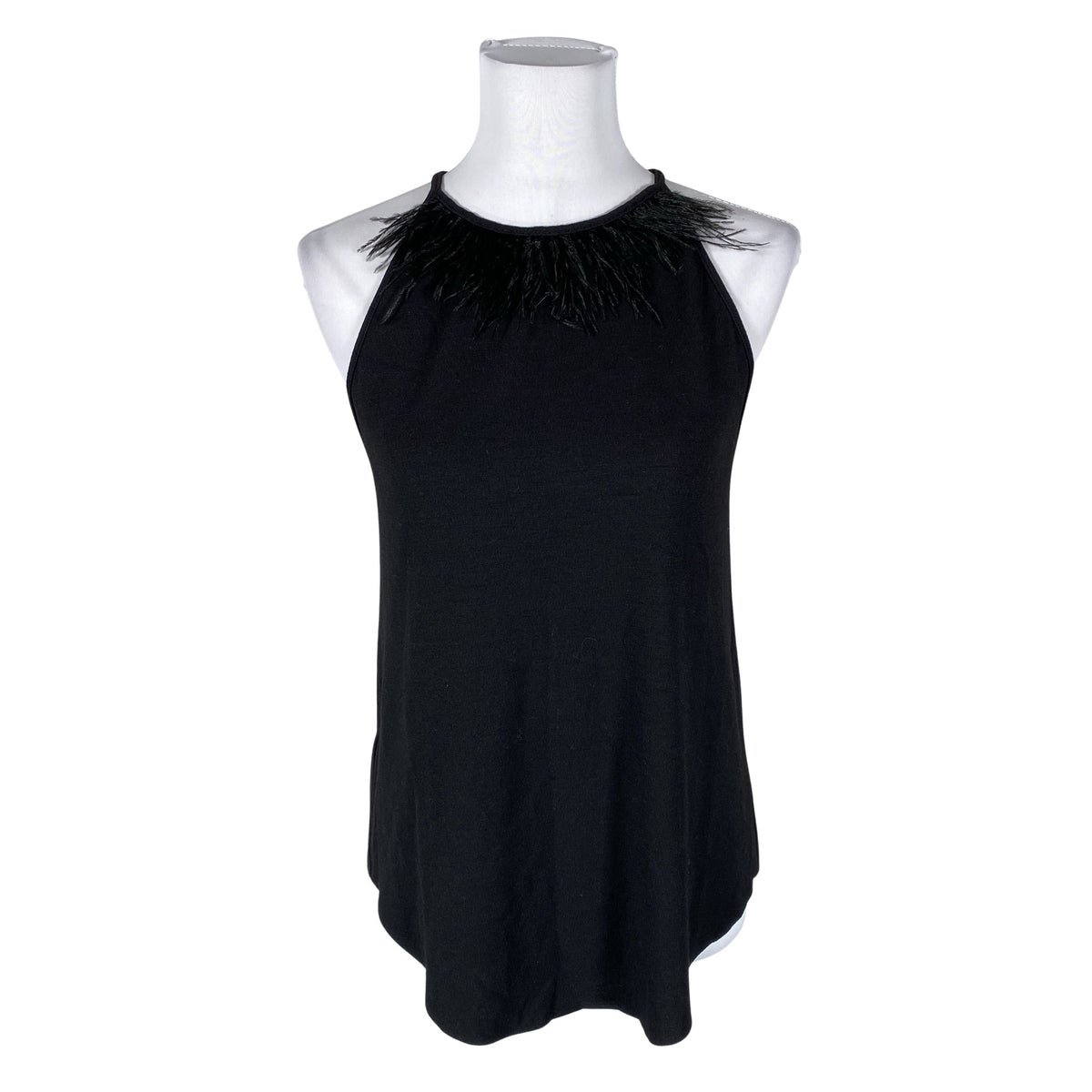 Unisex Merci - Trikotaažist topp, suurus 40 - Must (1)