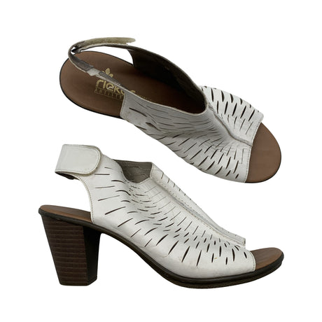 Unisex Rieker - Kontsaga rihmikud, suurus 39 - Valge ()