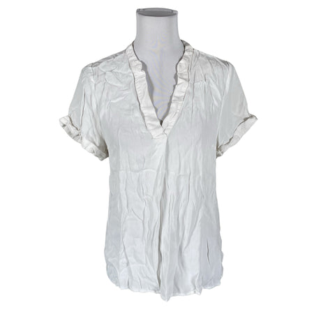 Unisex Saint Tropez - Lühikeste käistega pluus, suurus 36 - Valge ()