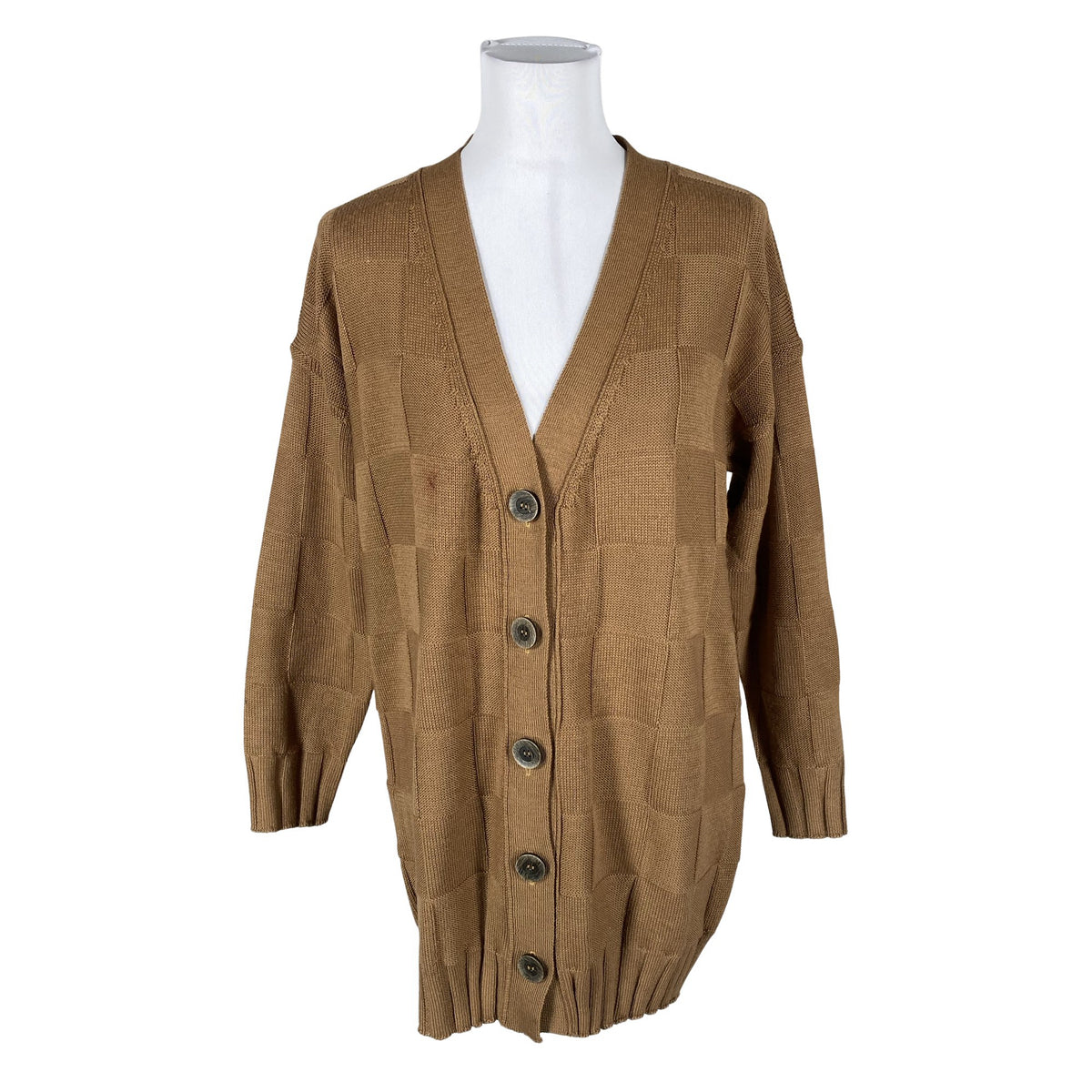 Unisex Bruno Due - Kardigan, suurus 38 - Pruun (1)