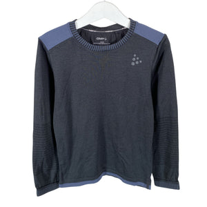 Unisex Craft - Spordisärk, pikad käised, suurus 122 - 128 - Must (1)