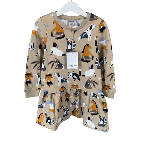 Unisex Polarn O. Pyret - Dressikangast kleit, suurus 98 - 104 - Beige ()