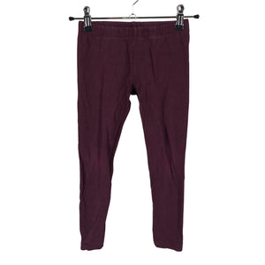 Unisex Lindex - Trikotaažist püksid, suurus 116 - 122 - Veinipunane (1)