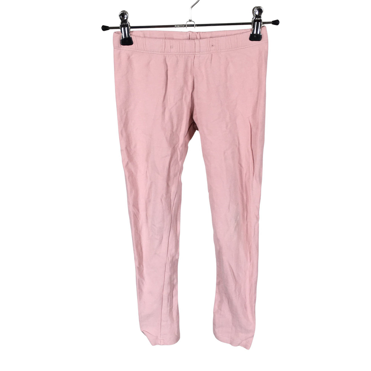 Unisex Lindex - Trikotaažist püksid, suurus 116 - 122 - Heleroosa (1)