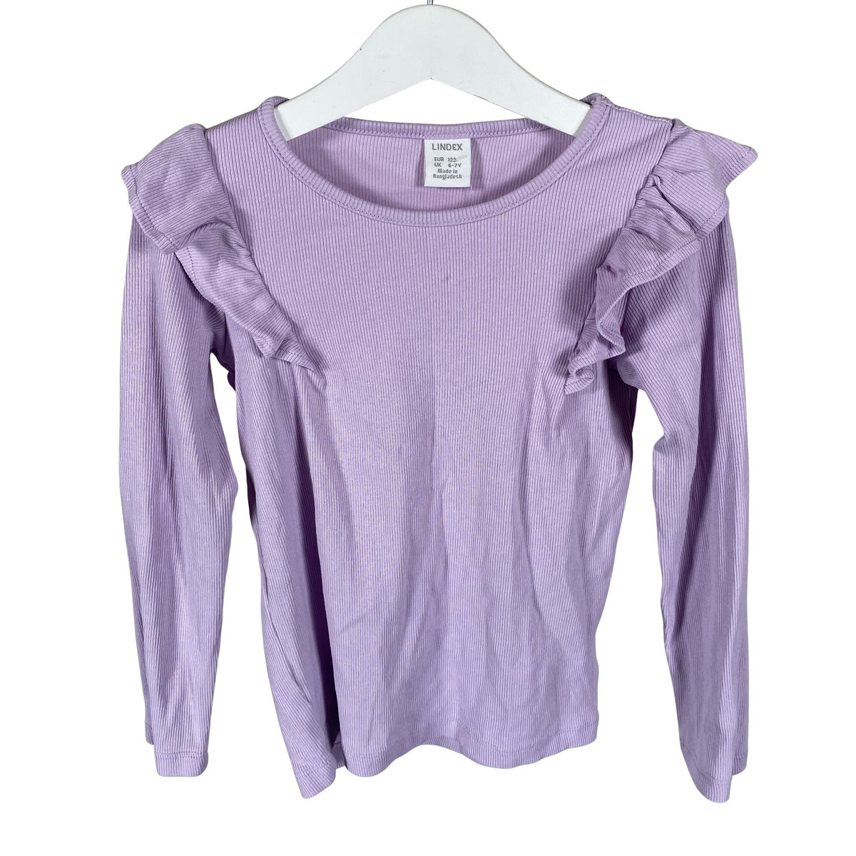 Unisex Lindex - Trikotaažist pluus, suurus 116 - 122 - Lilla (1)