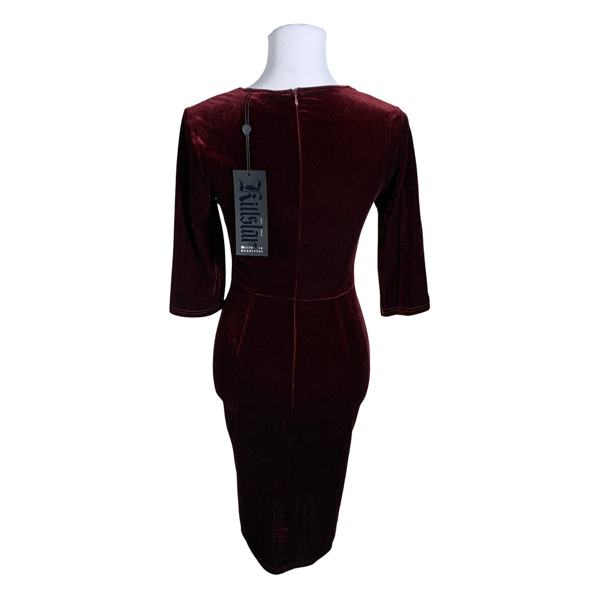 Unisex Killstar - Pidulik kleit, suurus 34 - Veinipunane (2)