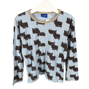 Unisex me&i - Trikotaažist pluus, suurus 110 - 116 - Helesinine (1)