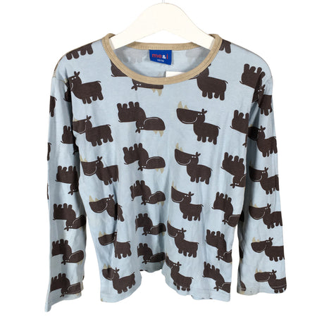 Unisex me&i - Trikotaažist pluus, suurus 110 - 116 - Helesinine ()