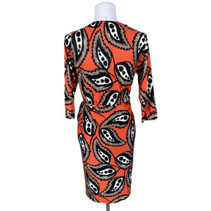 Unisex Diane von Furstenberg - Trikotaažist kleit, suurus 40 - Punane (2)