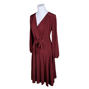 Unisex Jumperfabriken - Trikotaažist kleit, suurus 38 - Veinipunane (3)