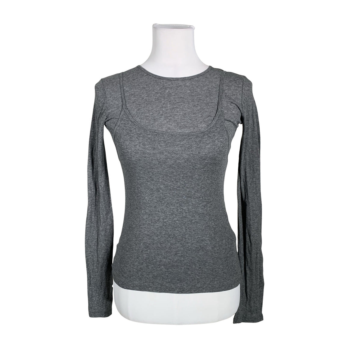 Unisex Massimo Dutti - Trikotaažist pluus, suurus 34 - Hall (1)