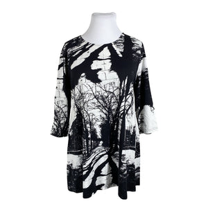 Unisex Ristomatti Ratia - Trikotaažist kleit, suurus 42 - Must (1)