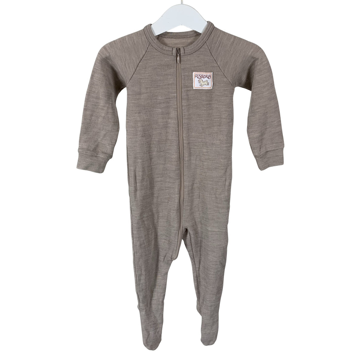 Unisex Ruskovilla - Villane kombinesoon, suurus 74 - 80 - Beige (1)