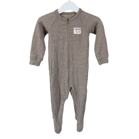 Unisex Ruskovilla - Villane kombinesoon, suurus 74 - 80 - Beige ()