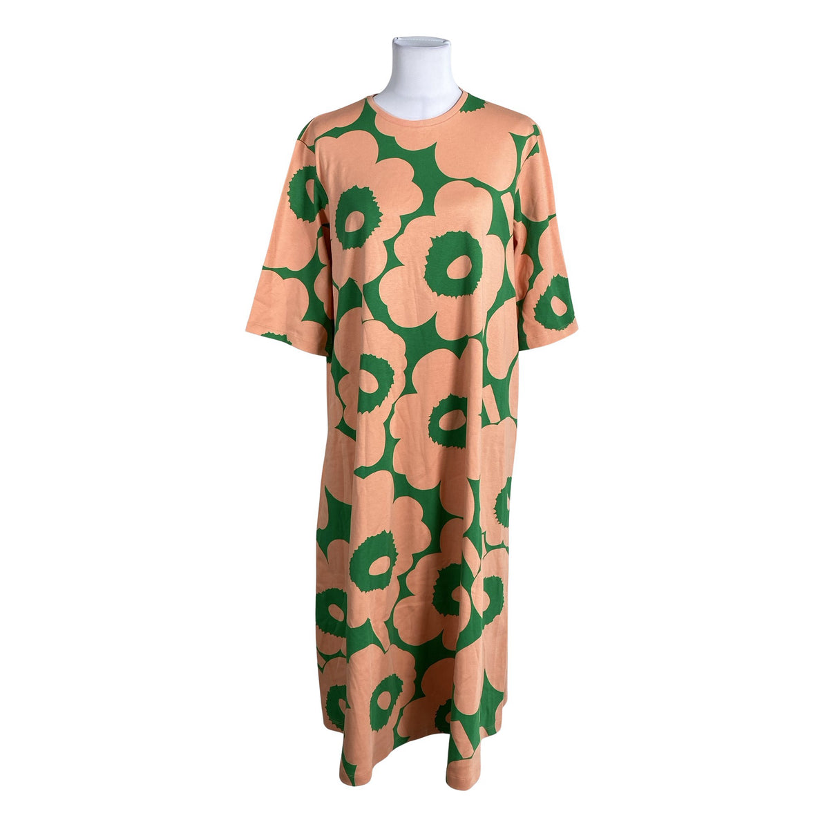 Unisex Marimekko - Trikotaažist kleit, suurus 38 - Roheline (1)